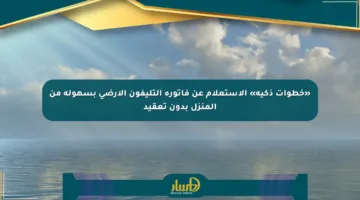 «خطوات ذكية» الاستعلام عن فاتورة التليفون الأرضي بسهولة من المنزل بدون تعقيد